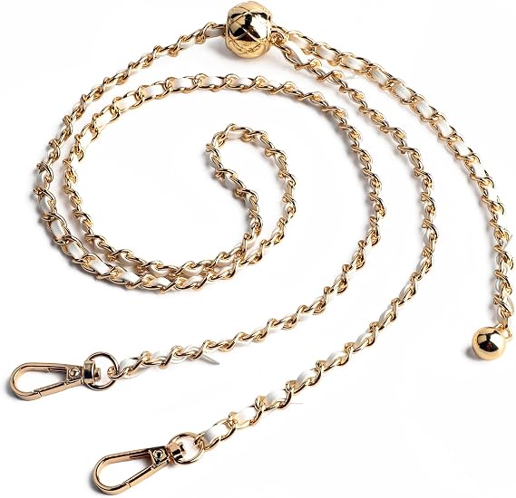 Thin Handbag Chain Strap Adjustable - Replacement for Small Shoulder Crossbody Bag, 130 cm Long