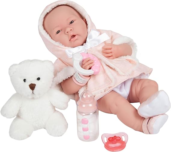 JC Toys - La Newborn Baby Doll Salmon (18065)