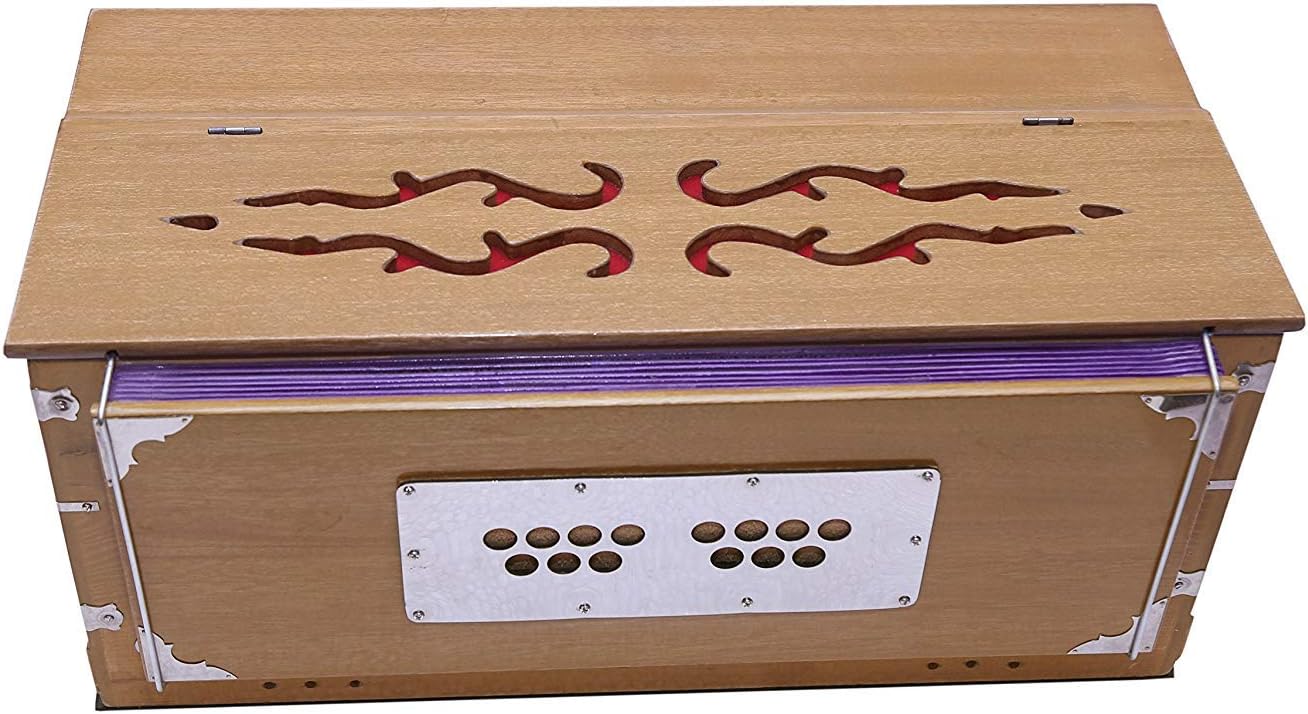Harmonium 3.5 Octave 9 Stopper Coupler 7 Fold 42 Keys Natural with Bag  Indian Harmonium  Professional Harmonium  Handmade Harmonium