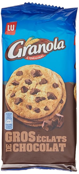 LU Granola Cookies - Large Pieces Of Chocolate, 184 g'