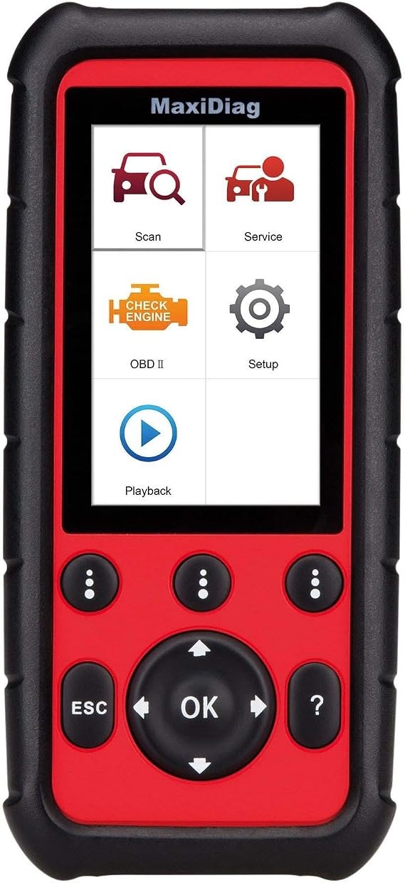 Autel MaxiDiag Advanced MD808 (MD808 Pro) All System OBDII Scanner (Combination of MaxiCheck Pro and MD802) for Oil and Battery Reset Registration, Parking Brake Pad Relearn,SAS,SRS,ABS,EPB,DPF,BMS