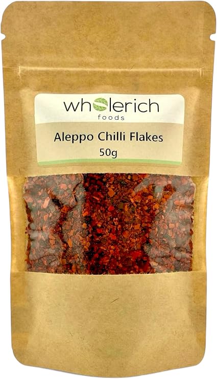Aleppo Chilli Flakes, Authentic Turkish Pul Biber (from Turkey) 50g - Wholerich Foods