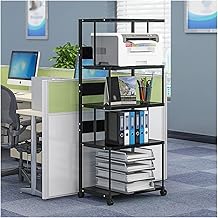 Printer Stand Office Rack Printer Shelf Copy Table Cabinet Removable Multi-layer Floor-to-ceiling Storage Rack Main Rack Desk Accessories(B)