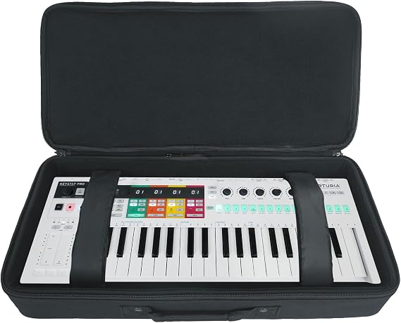 Arturia Keystep Pro Bundle: Sequencer 37-Key MIDI USB Keyboard Controller, KBFX2411 Padded 37-Key Keyboard MIDI Controller Bag, 2-items
