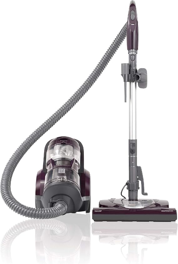 Kenmore 22614 Pet Friendly Lightweight Bagless Compact Canister Vacuum with Pet Powermate, HEPA, Extended Telescoping Wand, Retractable Cord and 2 Cleaning Tools-Purple | Pet Powermate, HEPA, Extended Telescoping Wand, Retractable Cord, 2 Cleaning Tools