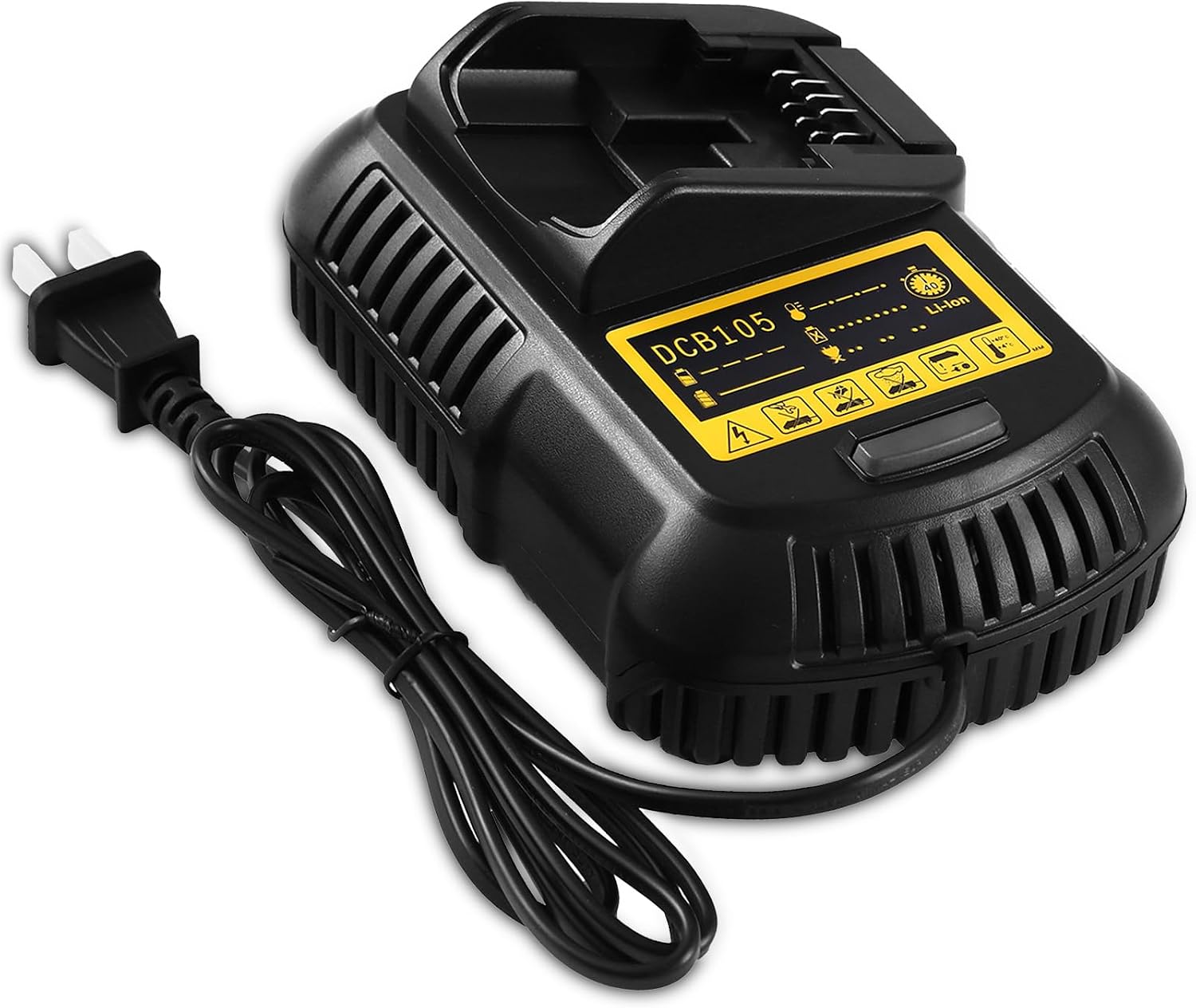 Replacement DCB105 Charger Compatible with dewalt 12V ~ 20V MAX Lithium-ion Battery DCB101 DCB115 DCB107 DCB105 DCB205 DCB203 DCB204 DCB206 DCB201 DCB120 DCB127