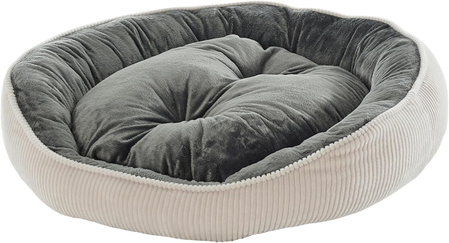 Pet Dreams Legend Luxury Cat/Dog Bed, Anti-Slip Underlayment, Certified Plush Fabric, Washable, Silicone Fiber Filled (50 x 40 cm)