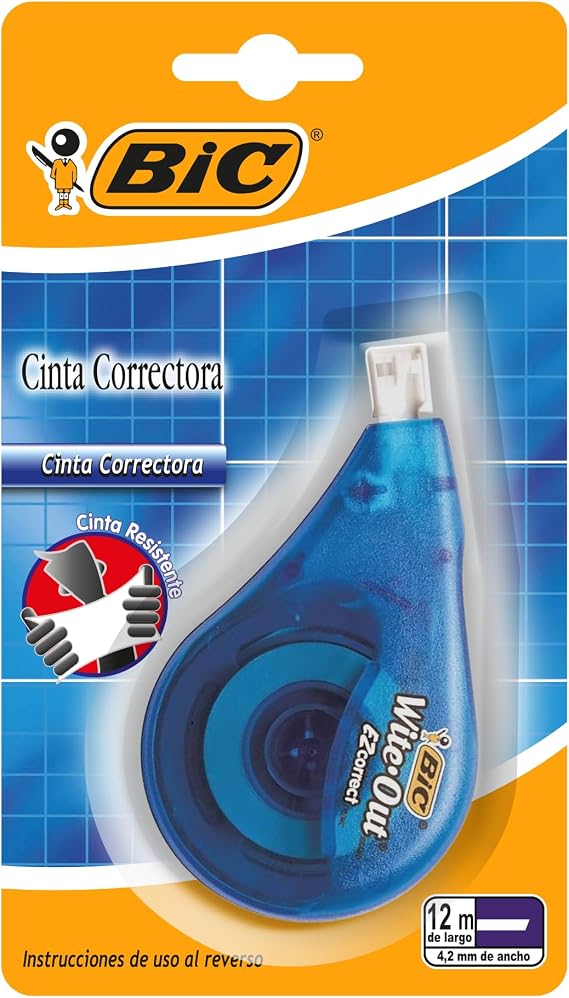 BIC Wite-Out Correction Tape, EZ Correct, White, 39.3 Feet, 1-Count