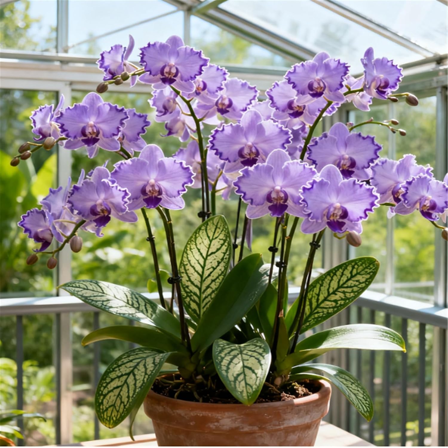 Fragrant Cymbidium Orchid - Indoor and Outdoor Potted Plants - Easy to BloomThat Grow FastGolden Jade CarvingGarden-3 Roots-G