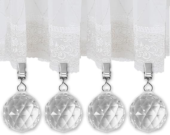 Outdoor Curtain Weights Heavy Wind - 4pcs Decorative Flag Weights for Outdoor Curtains,Tablecloth Wind Weights for Windy Days Tables,Shower Curtain Weights