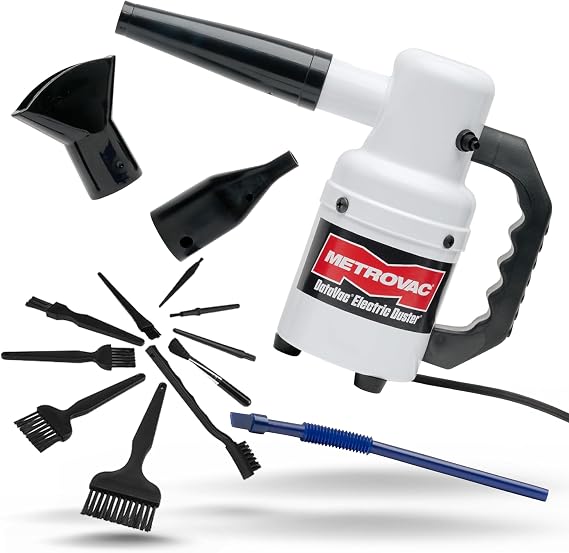 MetroVac DataVac Computer Cleaner Bundle with ESD Cleaning Kit - Set of 10 Brushes
