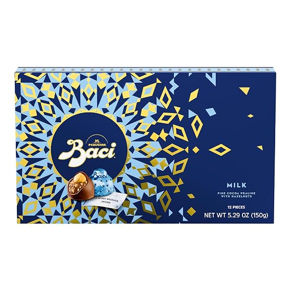 Perugina Baci Milk Chocolates, 5.29 oz, 12 Count