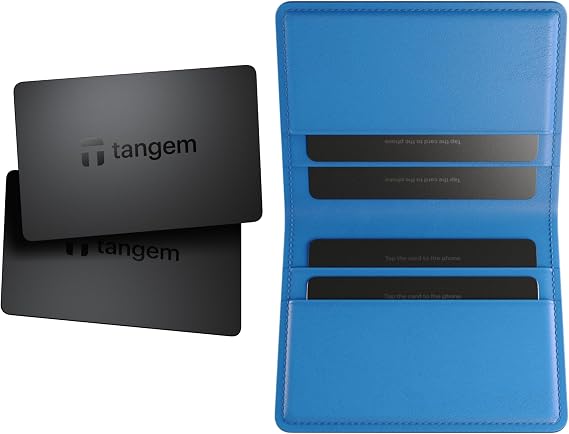 TANGEM Wallet 2.0 Bundle (Pack of 2) + Premium Napa Leather Cardholder Ultimate Security Meets Everyday Elegance