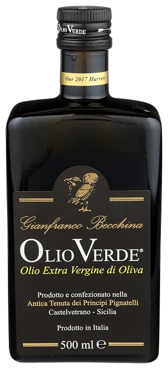 OLIO VERDE Sicily Extra Virgin Olive Oil, 16.9 FZ