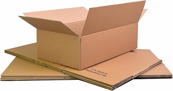 Triplast 432x254x140mm Medium Single Wall 17x10x5.5" Shipping Mailing Postal Cardboard Boxes (Pack of 5)