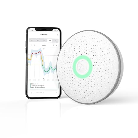 Airthings 2950 Wave Radon - Smart Radon Detector with Humidity and Temperature Monitor, Accurate and Easy to Use, Cable-Free