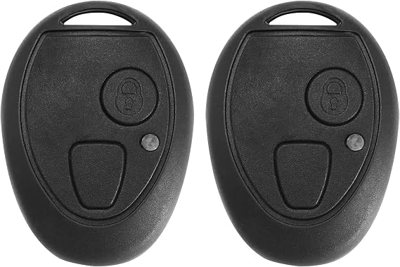 2Pcs 2 Button Remote Key Shells Replacement Compatible with Rover 75 MG ZT Compatible with Land Rover Discovery Remote Control Starter Car Key Fob Case