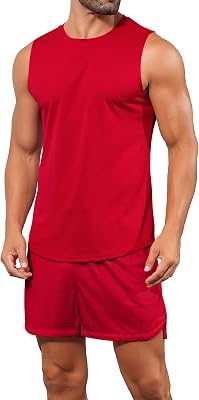 Babioboa Mens Gym Muscle Tank top and Shorts