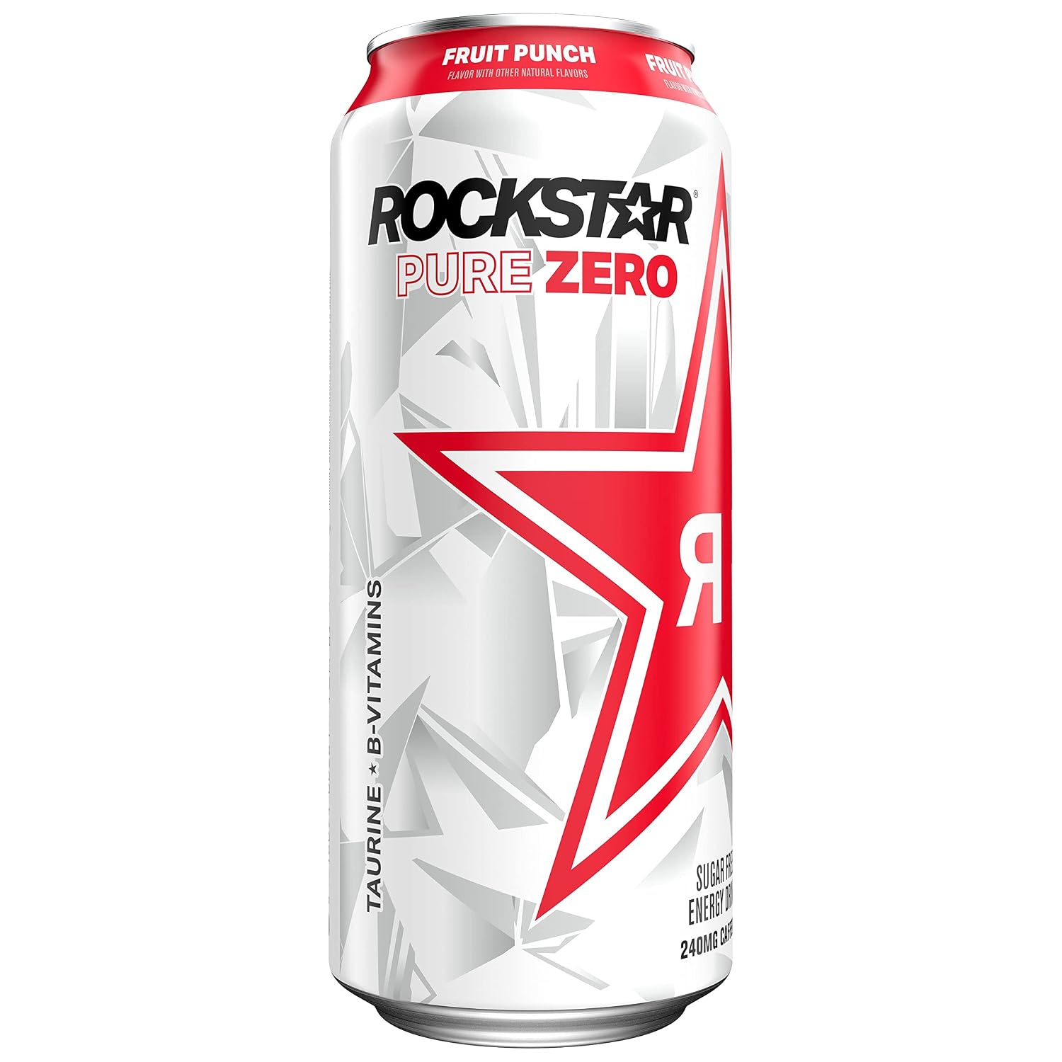 Rockstar Pure Zero Fruit Punch, 16 Fl Oz Can