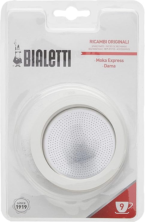 Bialetti Gaskets and Filter for 9 Cup Espresso Makers