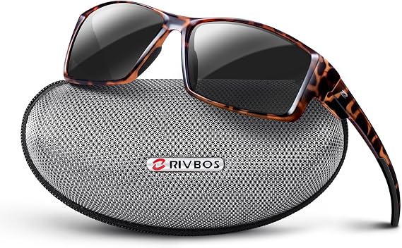 RIVBOS Polarized Sports Sunglasses Driving shades For Men Women TR90 Unbreakable Frame RBS861