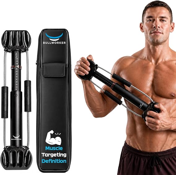 Bullworker Steel Bow 50cm - Portable Home Gym Equipment & Isometric Exercise Equipment for Arms, Chest, Back, Shoulders, Core, Biceps, Triceps, Abs - Strength Training Equipment