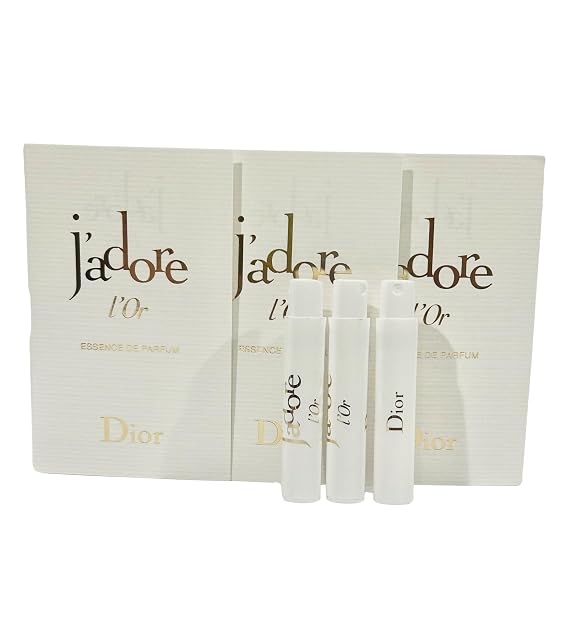Dior Sample Perfume J'adore L'Or Essence De Parfum Sample Women 1 ml / 0.03 fl oz Set of 3