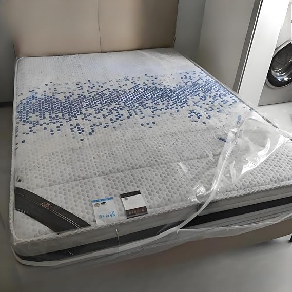 Plastic Mattress Protector Vinyl Mattress Cover with Zipper, Waterproof Fitted Sheet Bed Bed Cover Cat Dog Protection for Mattress (TH:23cm/9in,120x200cm/47x78in)