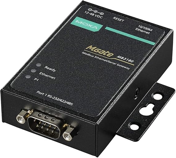 Moxa | Protocol Gateways, 1-Port, Modbus Gateway, MGate MB3180/MB3280/MB3480 Series