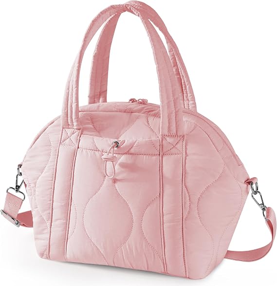 WONDAY Insulated Lunch Bags for Women, 12L Puffy Lunch Tote with Shoulder Strap, Waterproof, Leakproof, Reusable, Keeps Food Fresh, Perfect for Work, Travel, Picnic