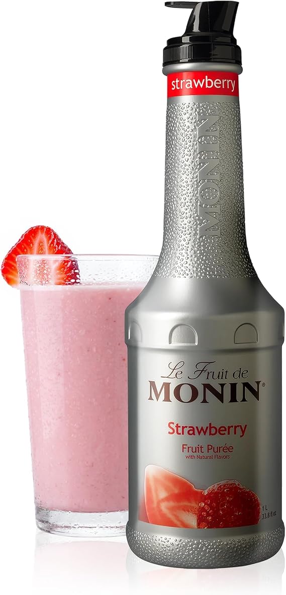Monin Strawberry Purée 1 L - Single Bottle