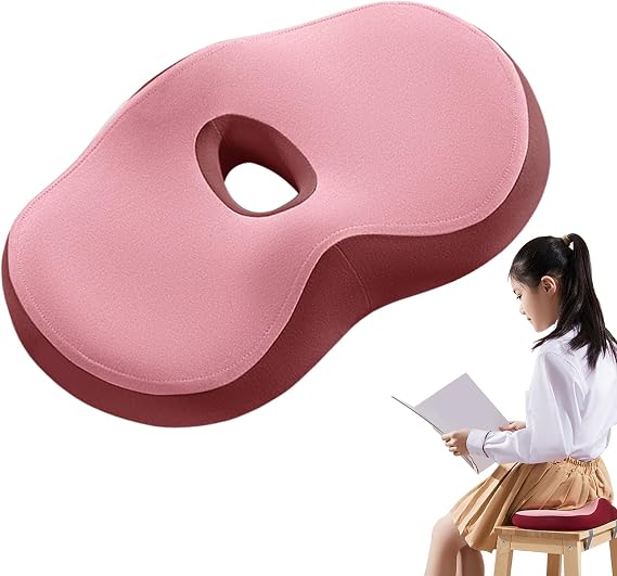 Seat Cushions for Office Chairs Memory Foam Hemorrhoid Pillow | Soft Support, Comfort Thick Ergonomic Pressure Relief Pad for Butt, Hip, Coccyx, Long Sitting