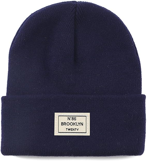 Knitted hat Wool Hat, Fashionable Versatile for Autumn and Winter, Warm, Ear-Protecting, Breathable -deep Purple