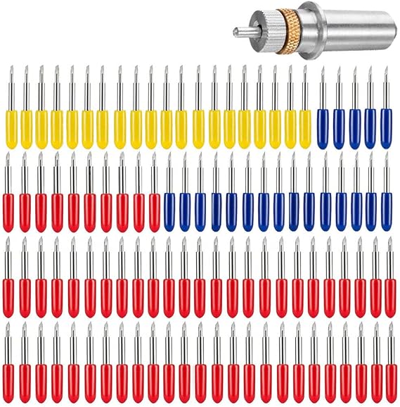 101PCS Vinyl Cutter Knife Blades 30/45/60 Degree for Roland Cutting Plotter