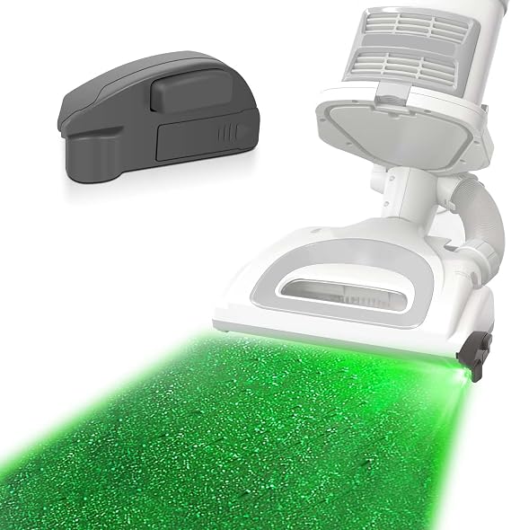 Upright Vacuum Cleaner Dust Display Light, Green Light Attachment Suitable for Shark Bissell, Universal Upgrade Vacuum Accessories