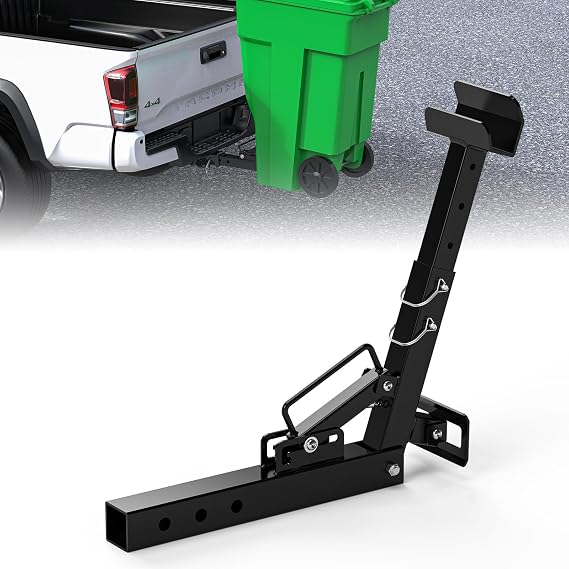 Trash Can Hauler Hitch for 2" Receiver, Garbage Can Hauler Hitch for Truck
