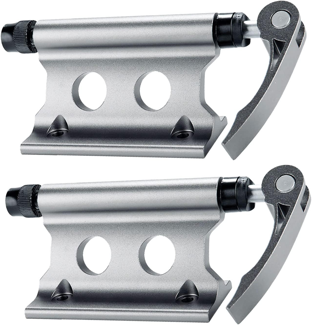 JOJOCY 2PCS Bike Rack Carrier Fork Mount, Universal Alloy Bike Block Fork Lock Mount,Securely Holds All Bicycles & Fits Any Flat Surface for Safe Transportation - Heavy Mountain Bikes, Road Bicycles