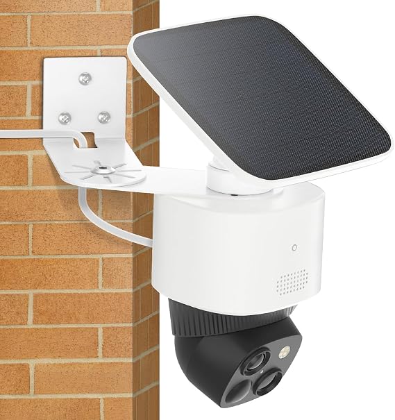 Adjustable Corner Mount Bracket for Eufy Security SoloCam S340/E30/E42, Metal Wall Mount for Eufy S340 with Coverage of 270 on Both Sides of The House, Reduce Blind Spots, Keep 360 Swivel