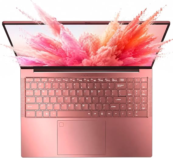 Molegar 15.6 Inch FHD IPS Cute Laptop Rose Gold Ryzen 3 3000 Series up to 3.5 GHz 8GB DDR4 256GB SSD Illuminated Keyboard Fingerprint WiFi 6 BT5.2 Type-C Portable for Office & Study
