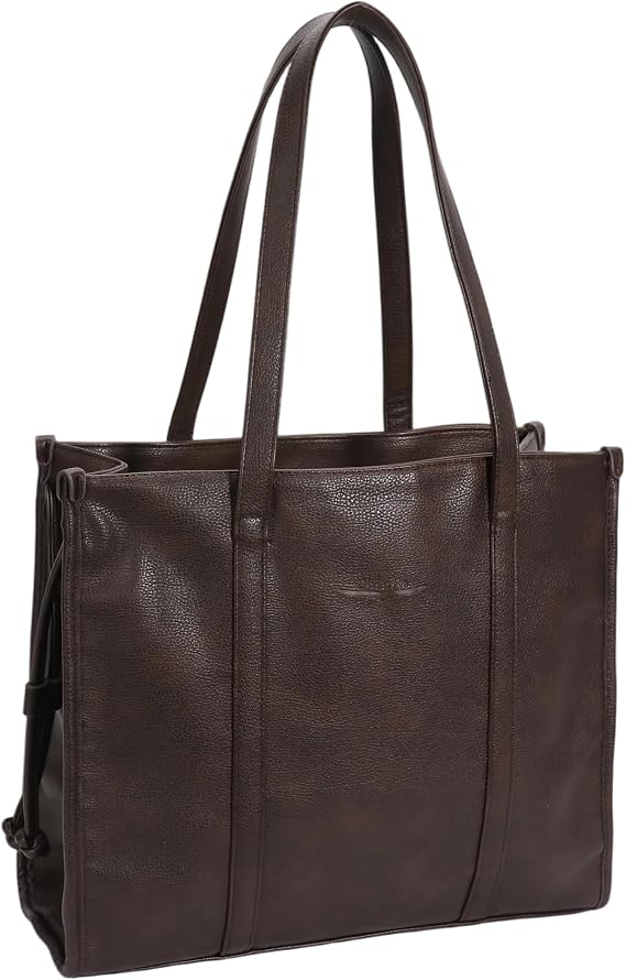 Chinllo Tote Bags for Women Large PU Leather Drawstring Weekend Shopper Handbags Travel Purse
