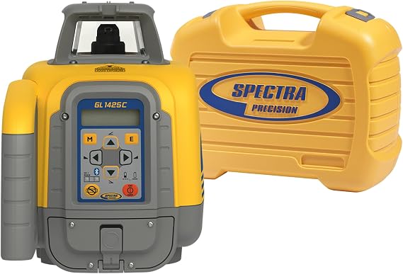 Spectra Precision GL1425C Dual Grade Laser Kit With B10 NiMH Battery Pack CH10 Charger & Carry Case Professional Construction Grade Precision Tool