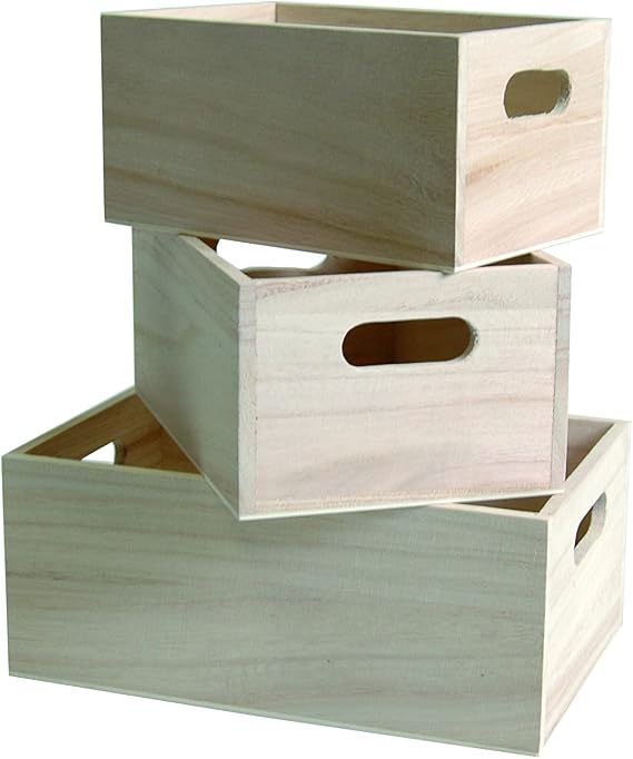 Artemio 3 Wooden Nested Boxes Wood 215 x 7 x 12 cm