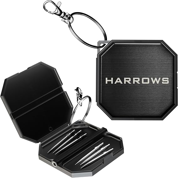Harrows Premium Quick Point Tool Durable & Ergonomic Dart Tip Removal & Replacement Tool with Built-in Storage for Spare Steel Points