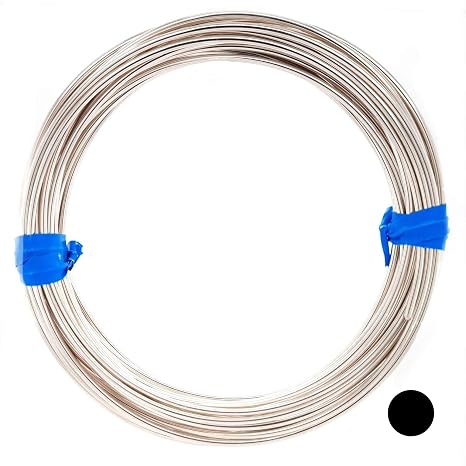 925 Sterling Silver Wire, 24 Gauge, Round, Half Hard, 5FT by Craft Wire