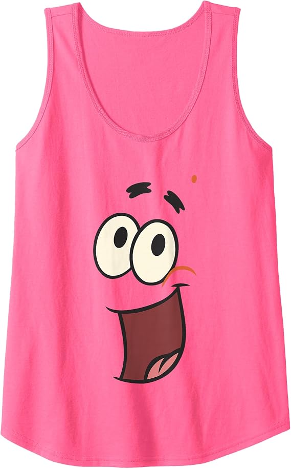 Spongebob Squarepants Patrick Star Large Face Costume Tank Top