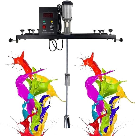 IBC Agitator,980W Electric Tank Mixer Machine,Commercial 1 Ton Paint Stirring Machine with Support Hanger,Paint Mixing Equipment,for Ink Dissolver Agitator