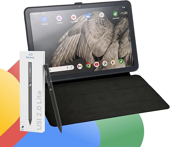 Penoval USI2.0 Lite Stylus Pen + Google Pixel Tablet Case - Black