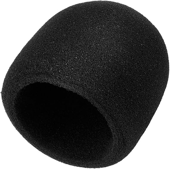 Mudder Foam Windscreen for Blue USB Microphone - 50mm Mic Pop Filter, Universal Mic Cover, Large Foam Windscreen Noise Reduction Sponge Sleeve for Podcasting Streaming Studio Black