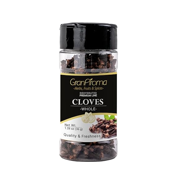 GranAroma Whole Cloves, Warm & Spicy Flavor, Essential for Baking & Cooking (1.28 Ounce)