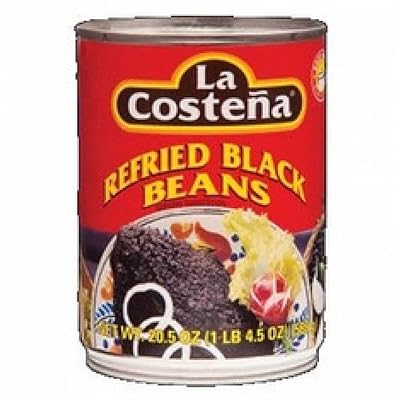 La Costena Refried Black Beans 12x20.5 OZ